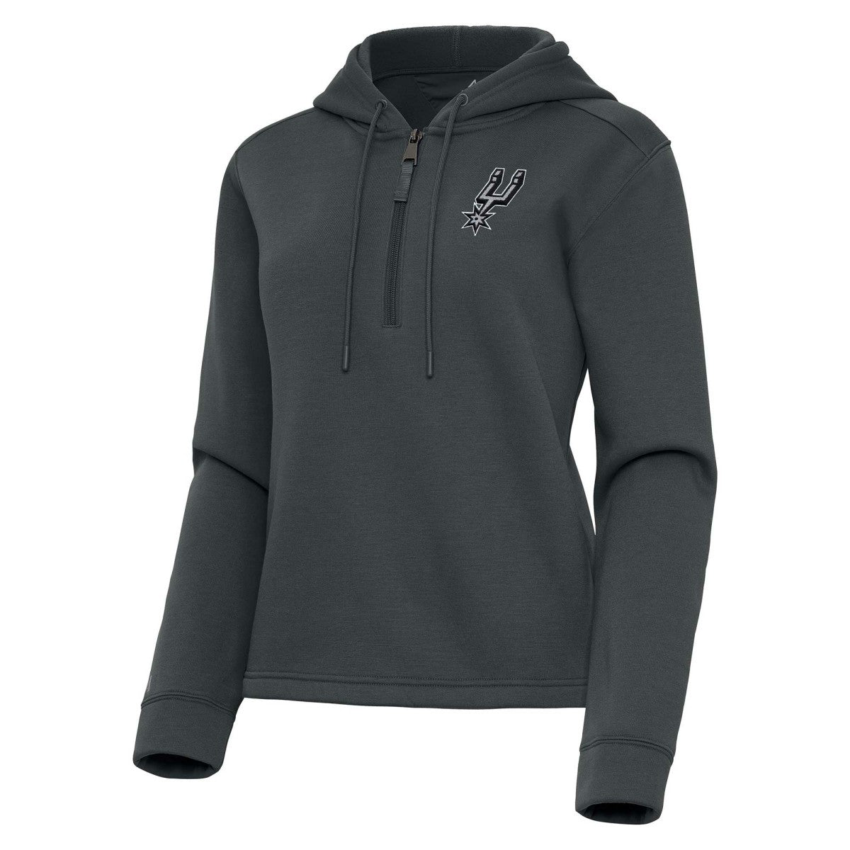 San Antonio Spurs Antigua Women's Contemporary Quarter-Zip Hoodie