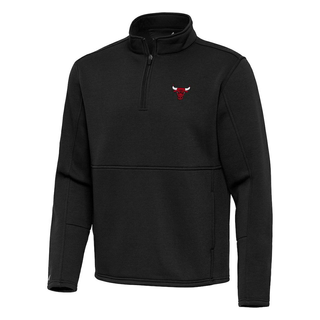 Chicago Bulls Antigua Twist Quarter-Zip Pullover Top - Black outlet