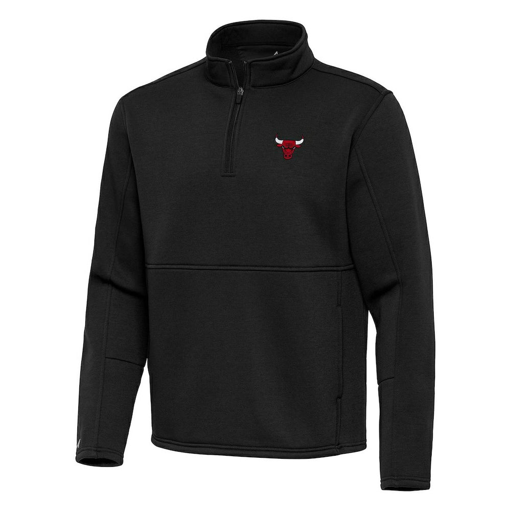 Chicago Bulls Antigua Twist Quarter-Zip Pullover Top - Black outlet