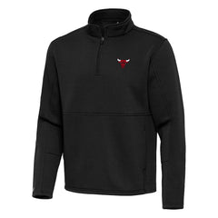 Chicago Bulls Antigua Twist Quarter-Zip Pullover Top - Black outlet