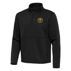 Denver Nuggets Antigua Twist Quarter-Zip Pullover Top - Black online