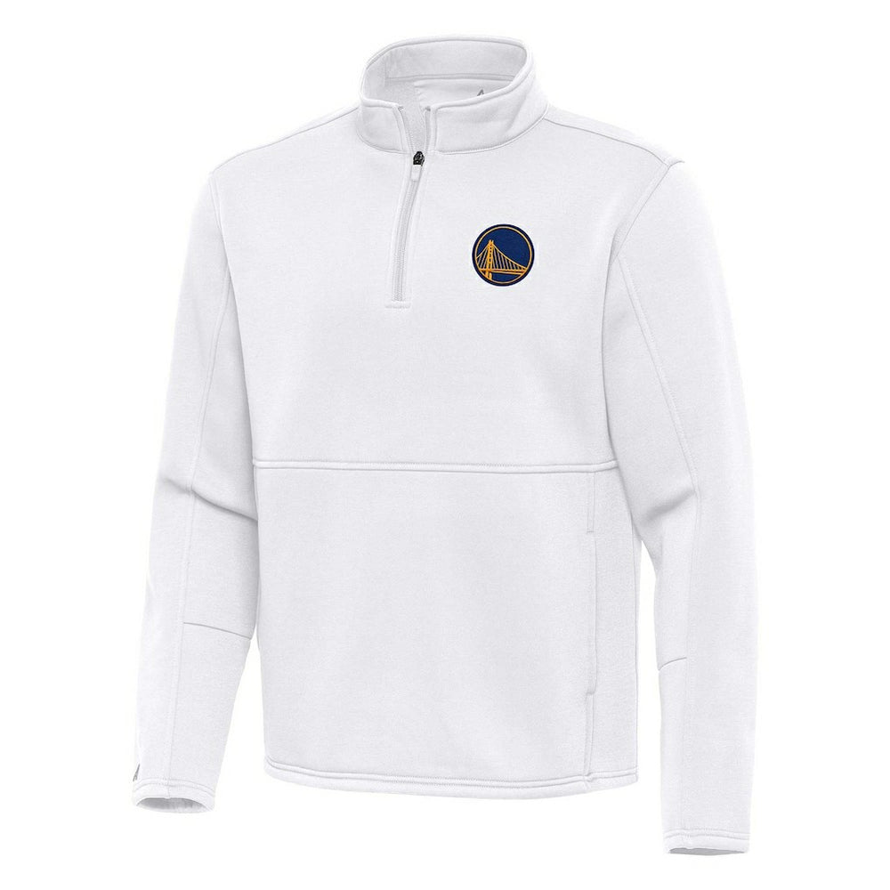Golden State Warriors Antigua Twist Quarter-Zip Pullover Top - White cheap