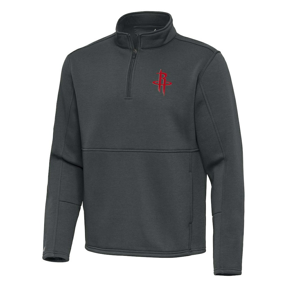 Houston Rockets Antigua Twist Quarter-Zip Pullover Top - Pewter shop