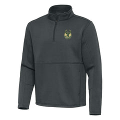 Milwaukee Bucks Antigua Twist Quarter-Zip Pullover Top - Pewter for sale