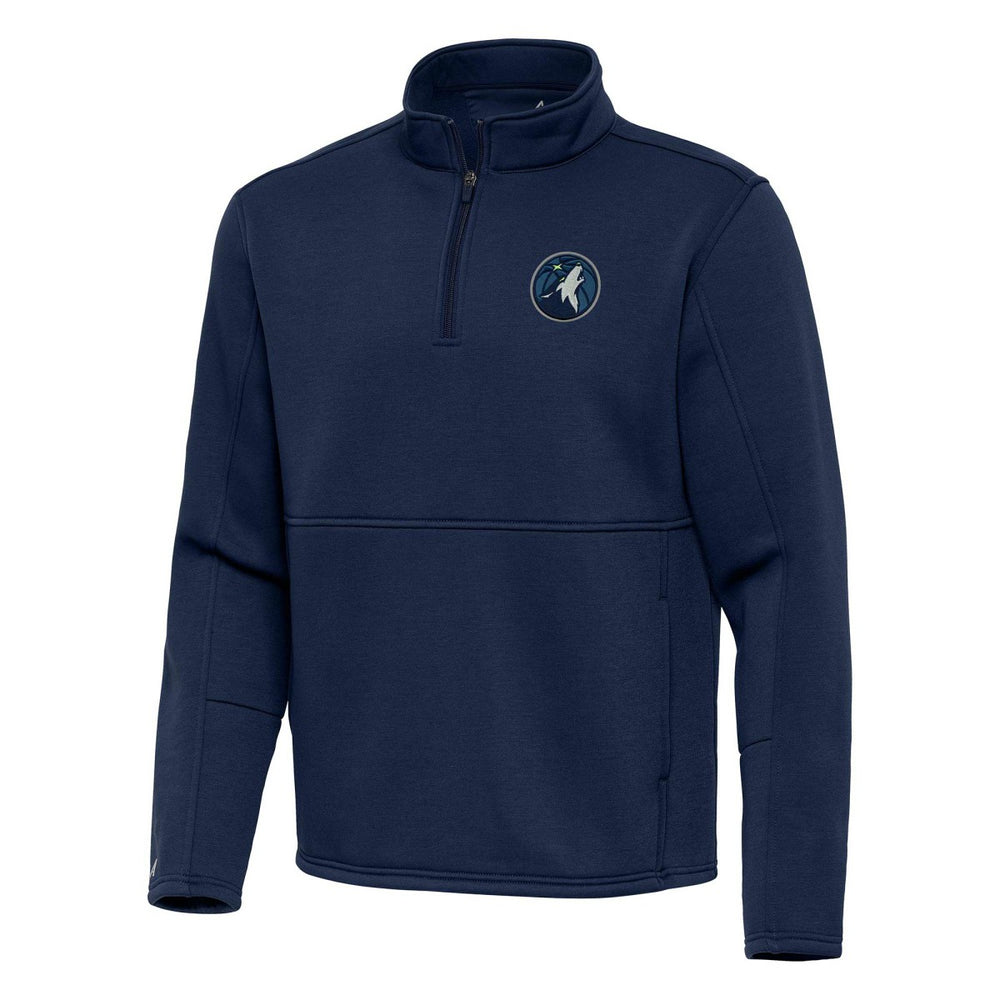 Minnesota Timberwolves Antigua Twist Quarter-Zip Pullover Top - Navy online