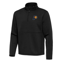 Indiana Pacers Antigua Twist Quarter-Zip Pullover Top - Black on sale