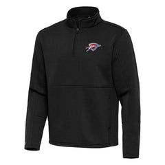 Oklahoma City Thunder Antigua Twist Quarter-Zip Pullover Top - Black shop