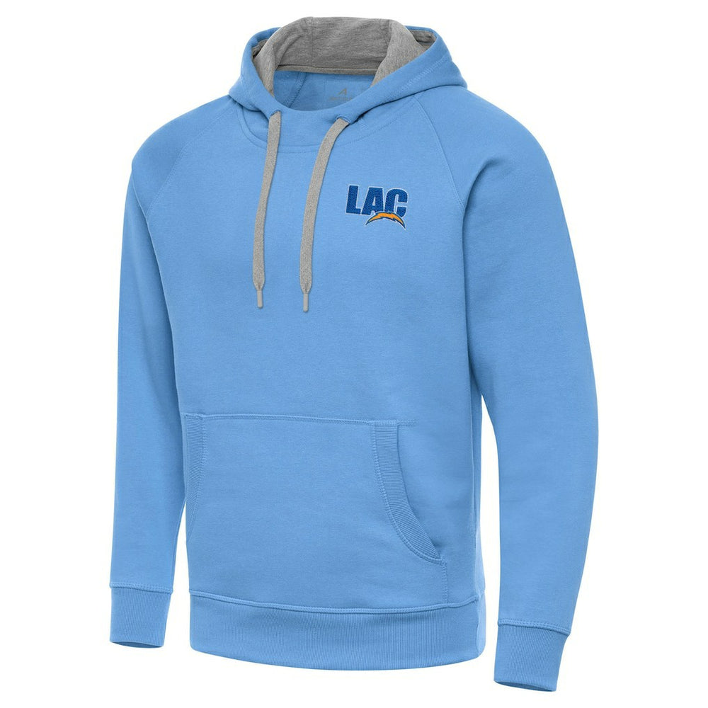 Men's  Antigua Victory Pullover Hoodie - Los Angeles Chargers Hoodies