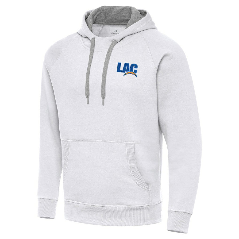 Men's  Antigua Victory Pullover Hoodie - Los Angeles Chargers Hoodies