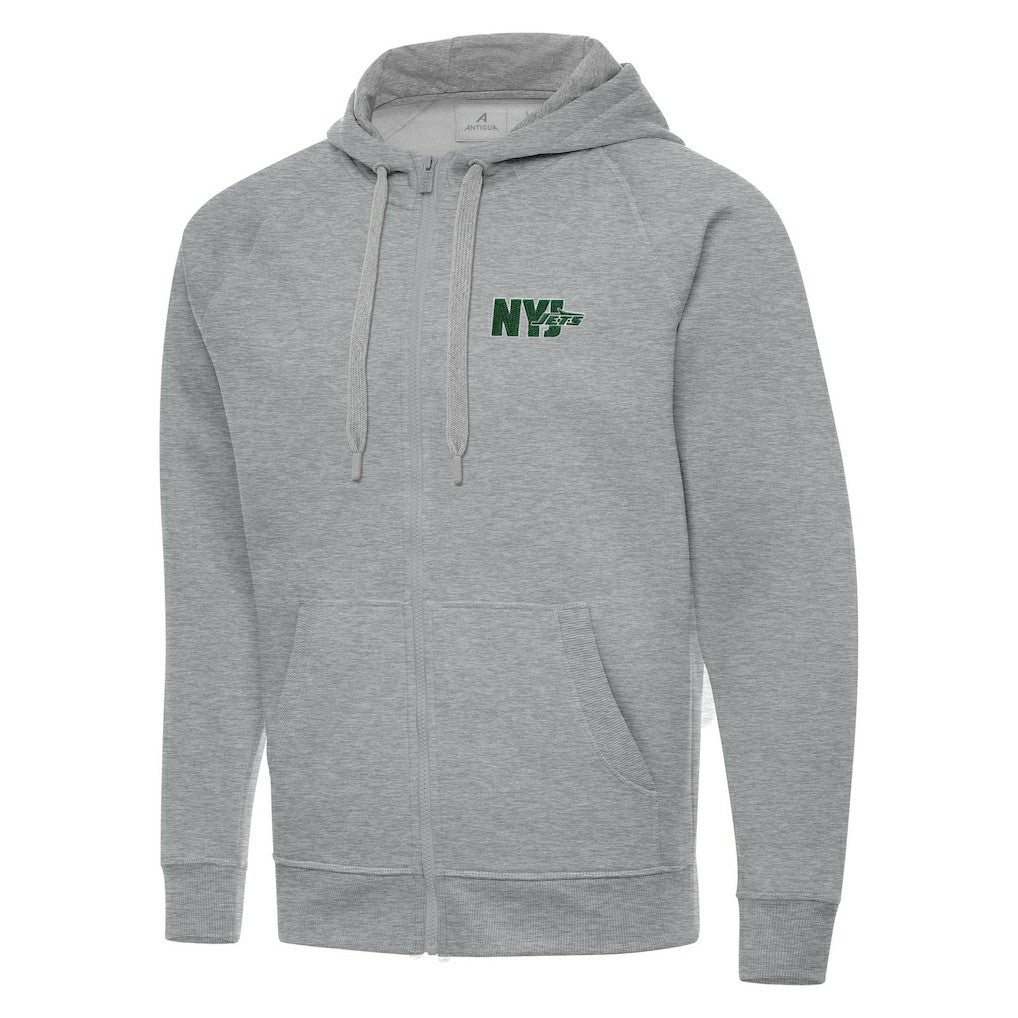 Men's  Antigua Victory Full-Zip Hoodie - New York Jets Hoodies