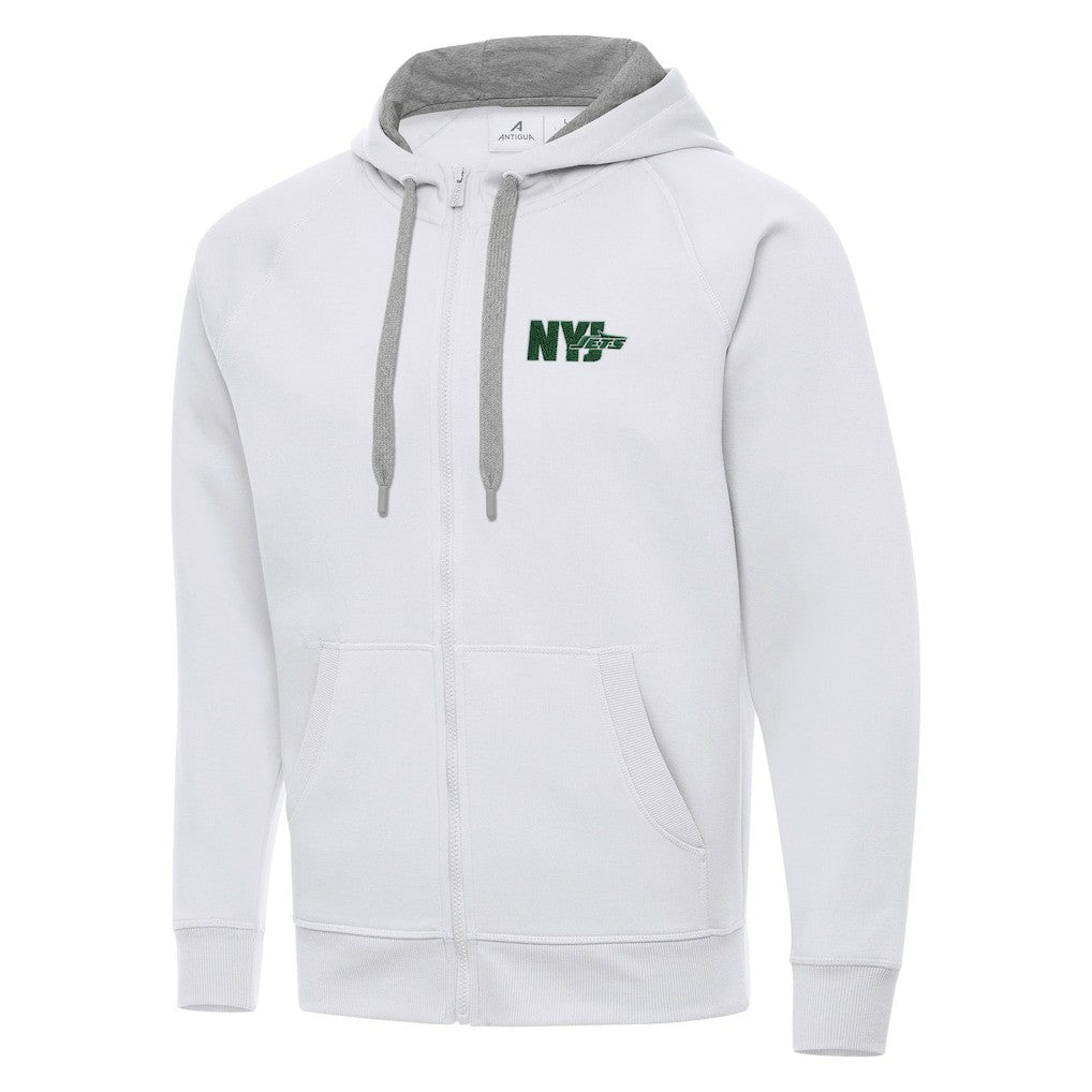 Men's  Antigua Victory Full-Zip Hoodie - New York Jets Hoodies