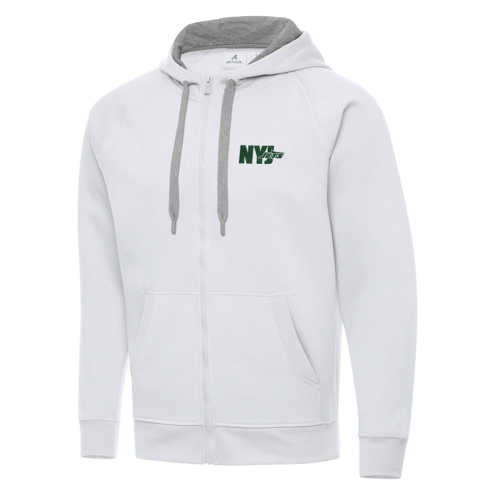 Men's  Antigua Victory Full-Zip Hoodie - New York Jets Hoodies
