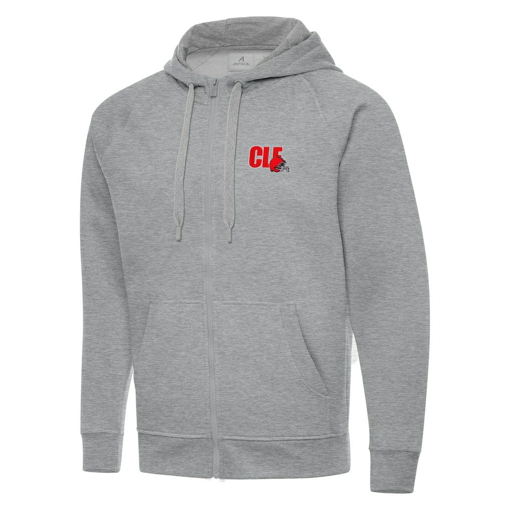 Men's  Antigua Victory Full-Zip Hoodie - Cleveland Browns Hoodies