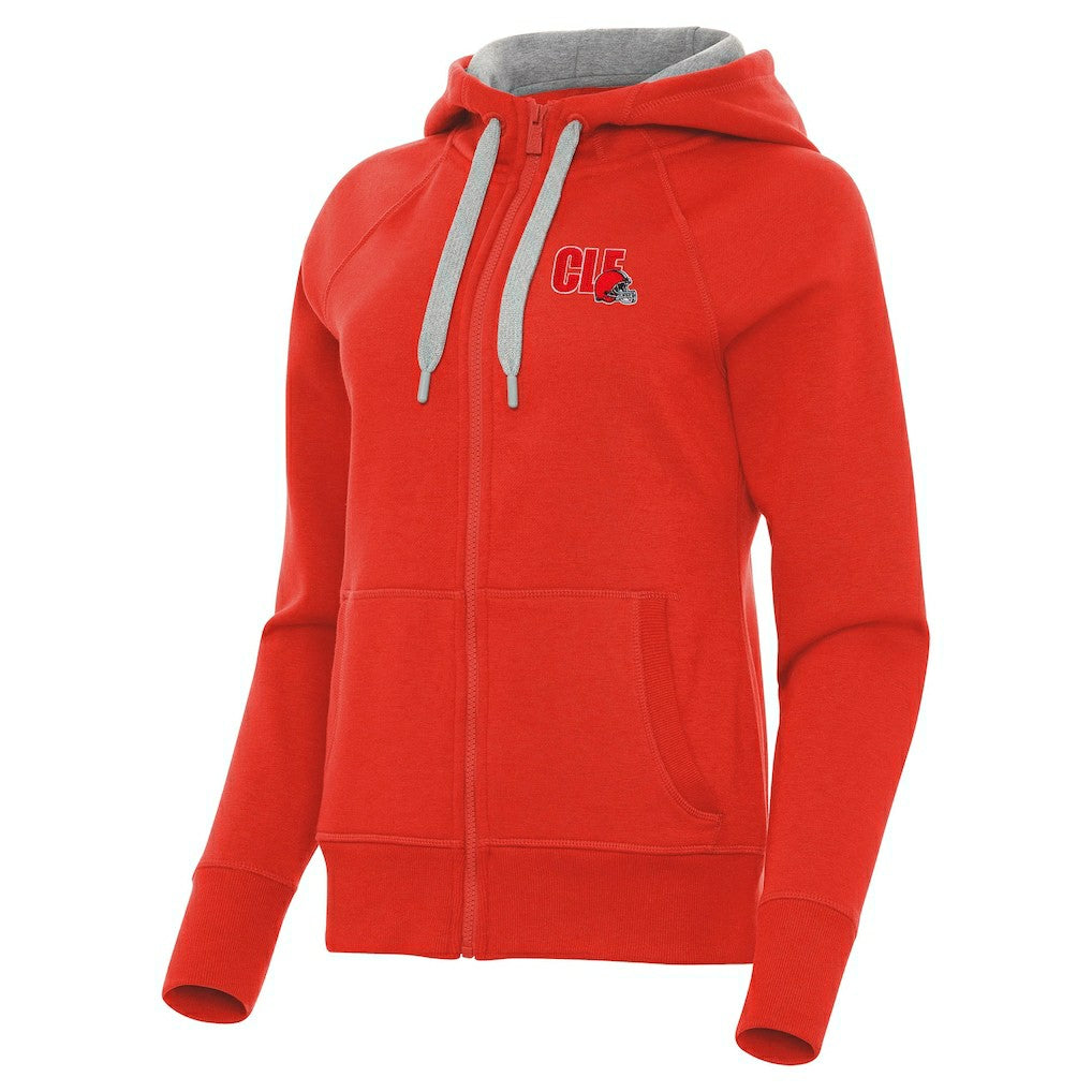 Antigua Women's Victory Full-Zip Hoodie - Cleveland Browns Hoodies