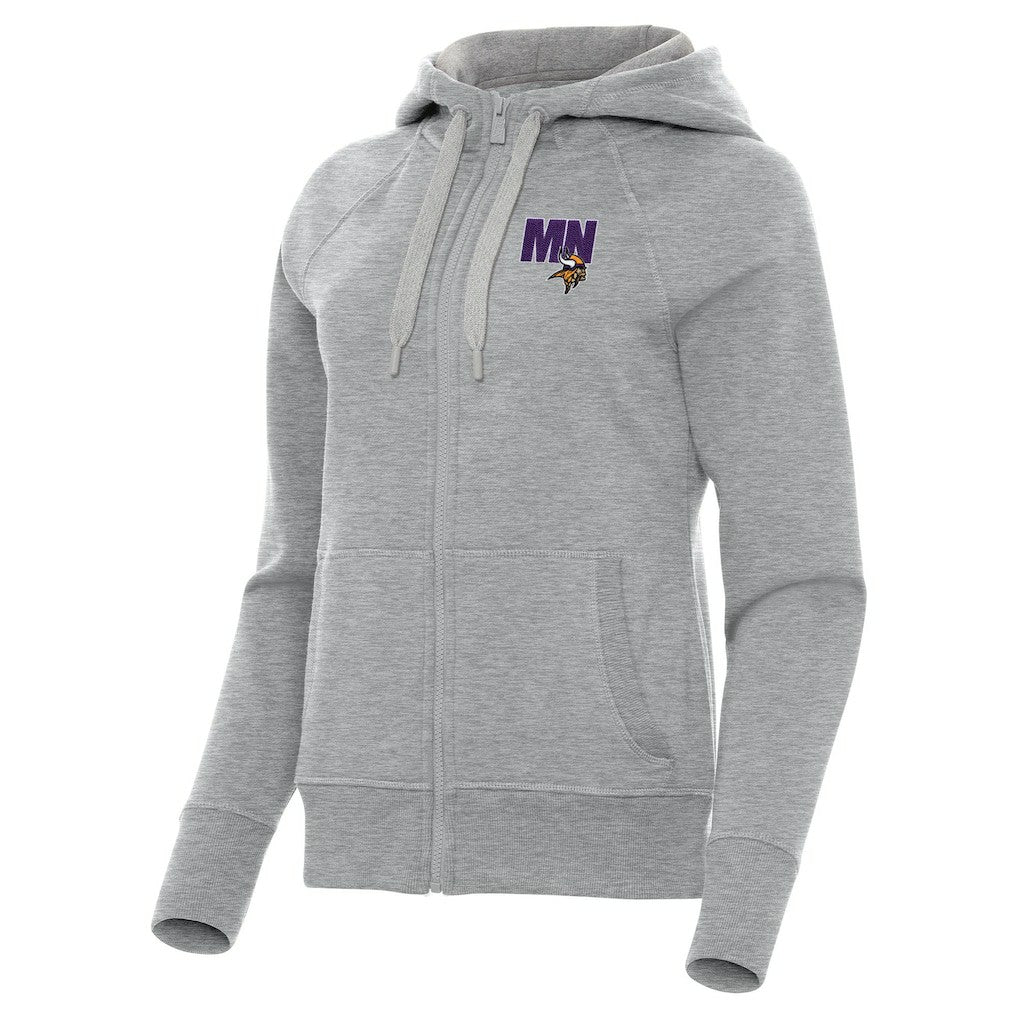 Antigua Women's Victory Full-Zip Hoodie - Minnesota Vikings Hoodies