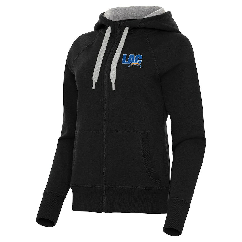 Antigua Women's Victory Full-Zip Hoodie - Los Angeles Chargers Hoodies