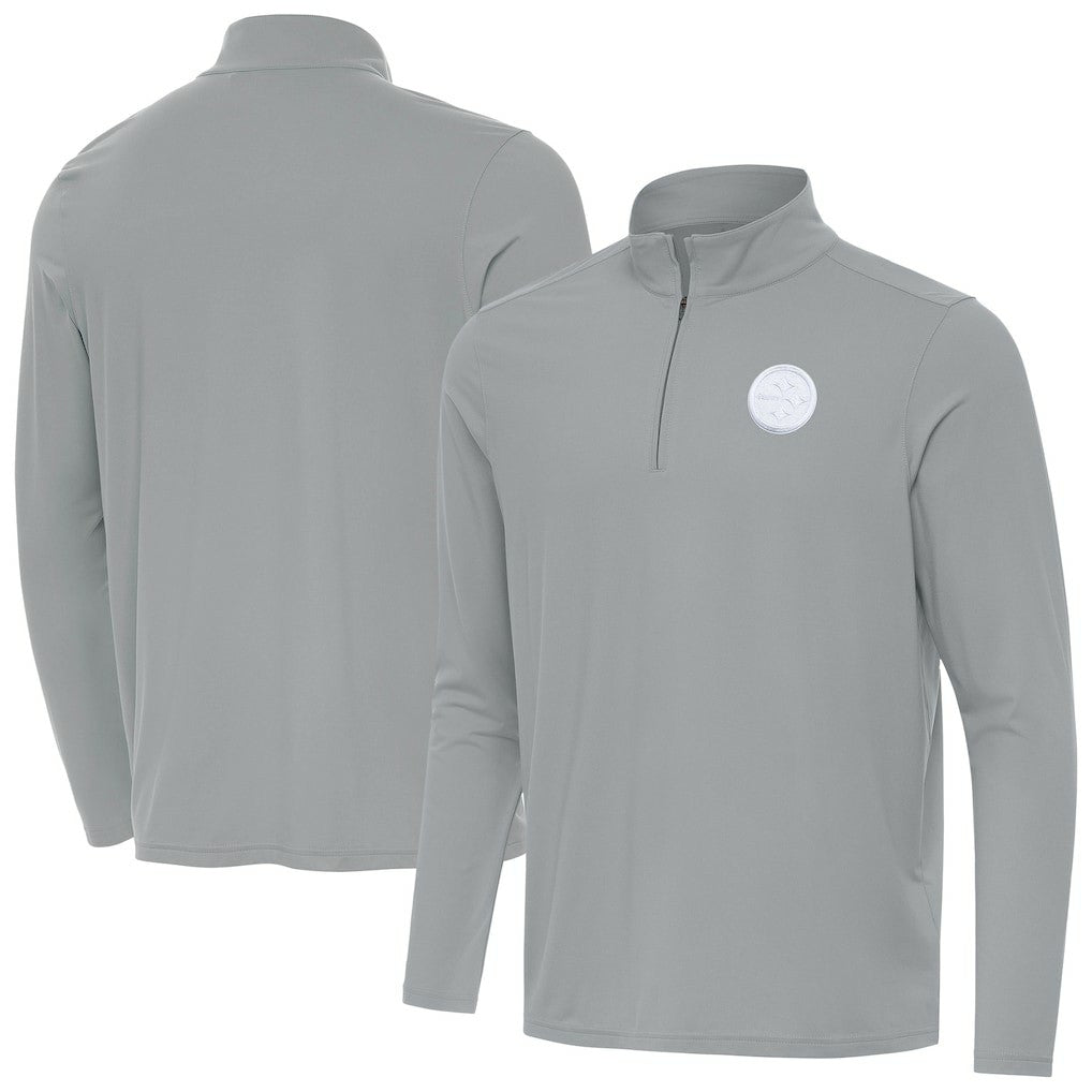 Men's Antigua Intent Quarter-Zip Jacket - Pittsburgh Steelers Jackets