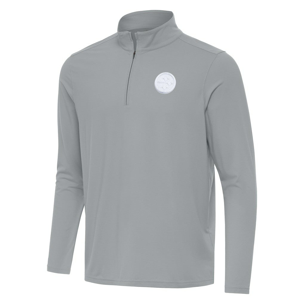 Men's Antigua Intent Quarter-Zip Jacket - Pittsburgh Steelers Jackets