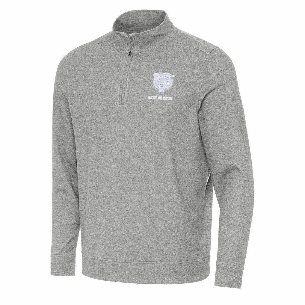 Antigua Subtle Quarter-Zip Jacket - Chicago Bears Jackets