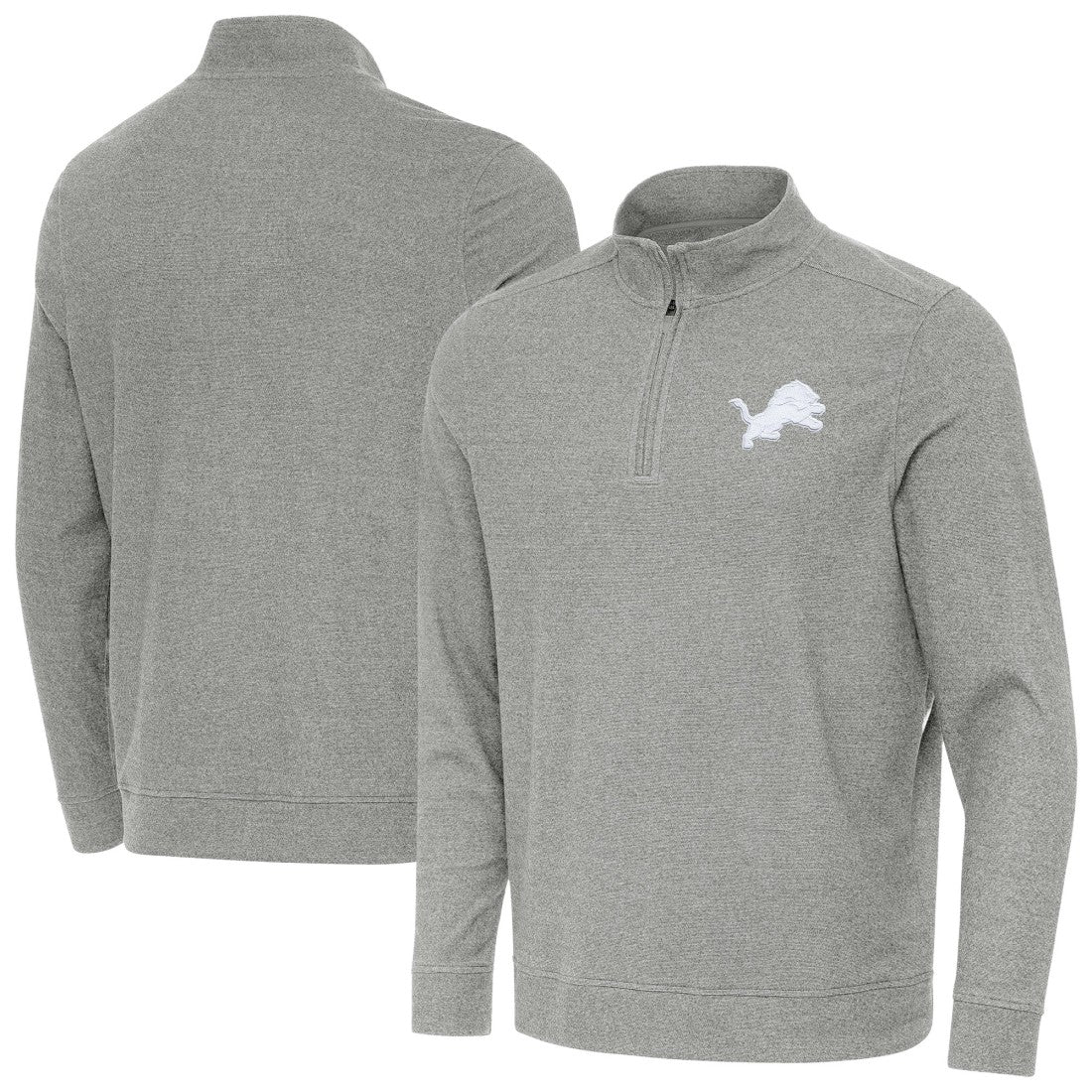 Antigua Subtle Quarter-Zip Top - Detroit Lions Tops