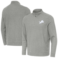 Antigua Subtle Quarter-Zip Top - Detroit Lions Tops
