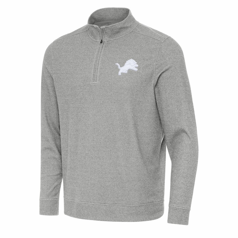 Antigua Subtle Quarter-Zip Top - Detroit Lions Tops