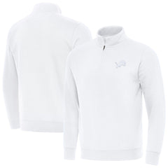 Antigua Victory Quarter-Zip Top - Detroit Lions Tops