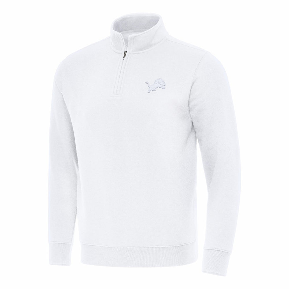 Antigua Victory Quarter-Zip Top - Detroit Lions Tops