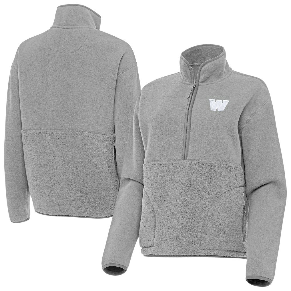Antigua Women's Figure Half-Zip Sweatshirt - Washington Commanders Sweatshirts