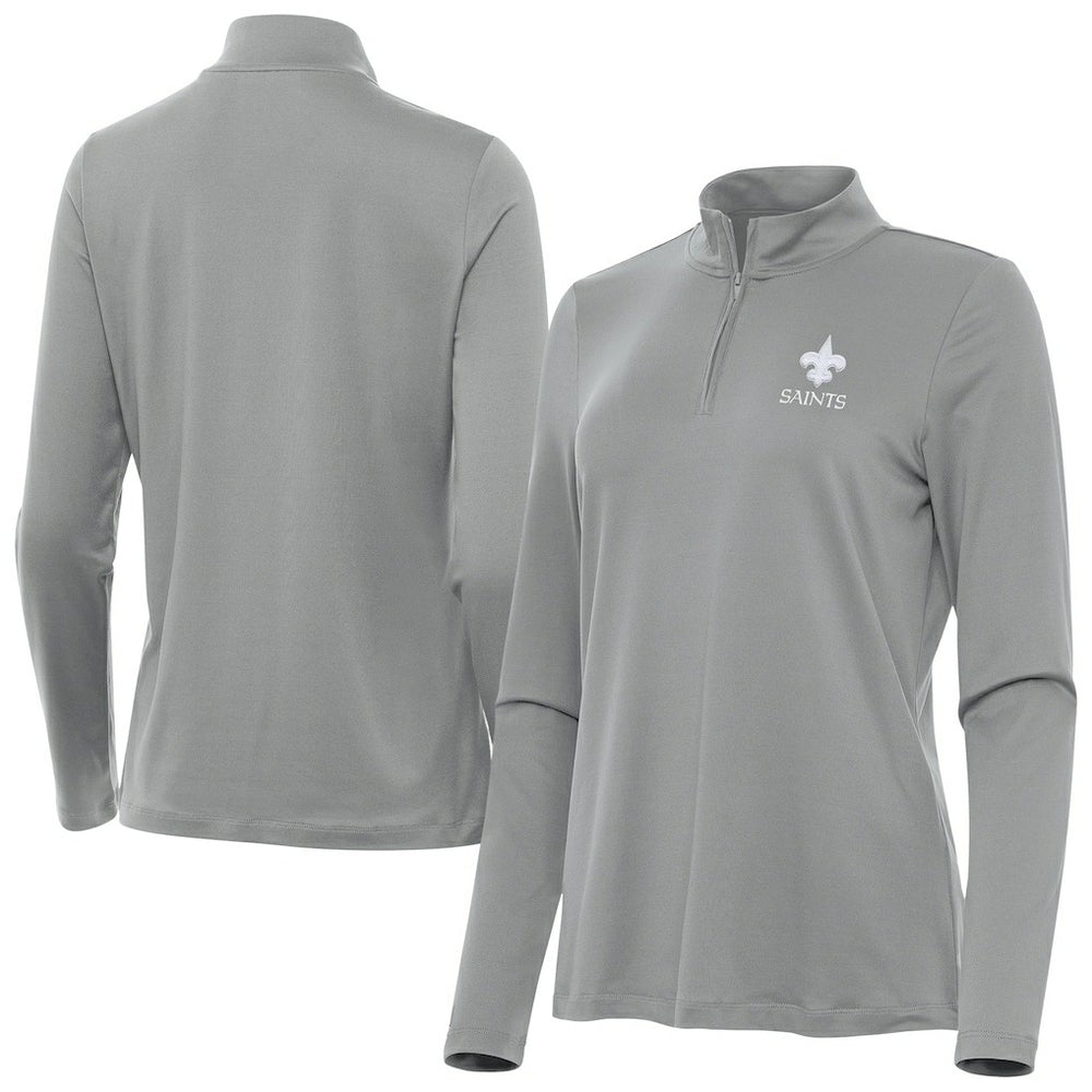 Antigua Women's Reprocess Quarter-Zip Top - New Orleans Saints Tops