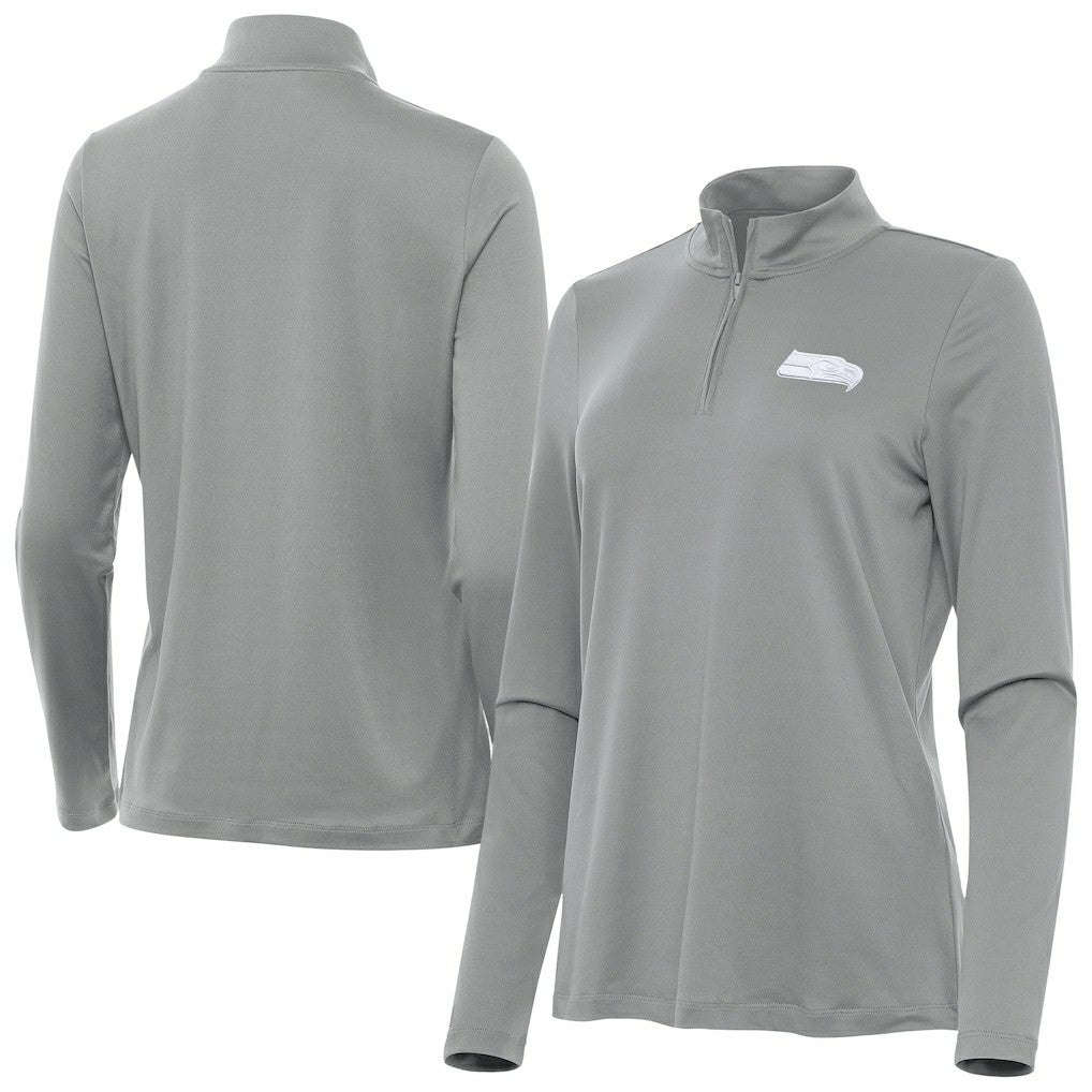Antigua Women's Reprocess Quarter-Zip Top - Seattle Seahawks Tops