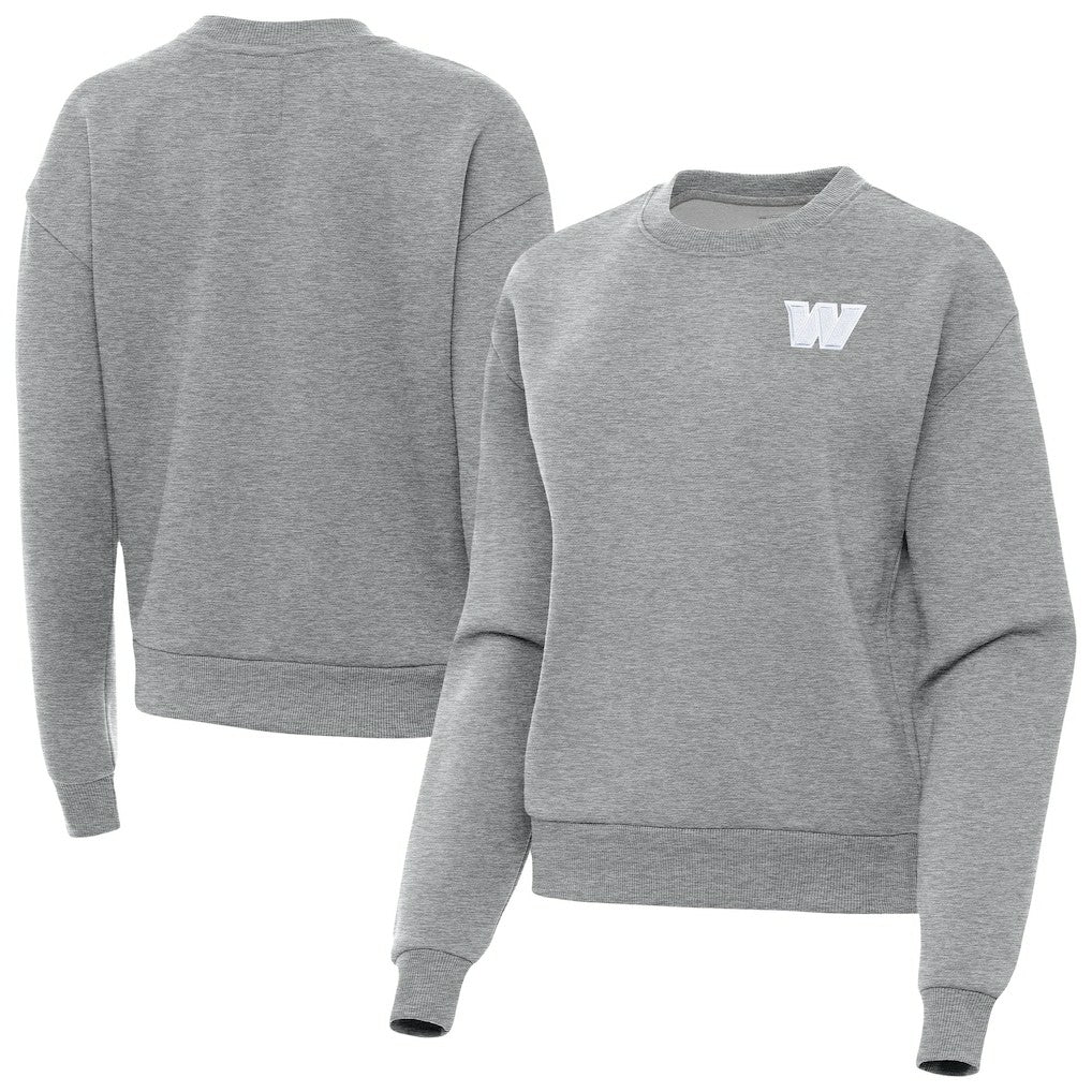 Antigua Women's Victory Crew Pullover Sweatshirt - Washington Commanders Pullover