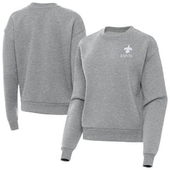 Antigua Women's Victory Crew Pullover Sweatshirt - New Orleans Saints Pullover