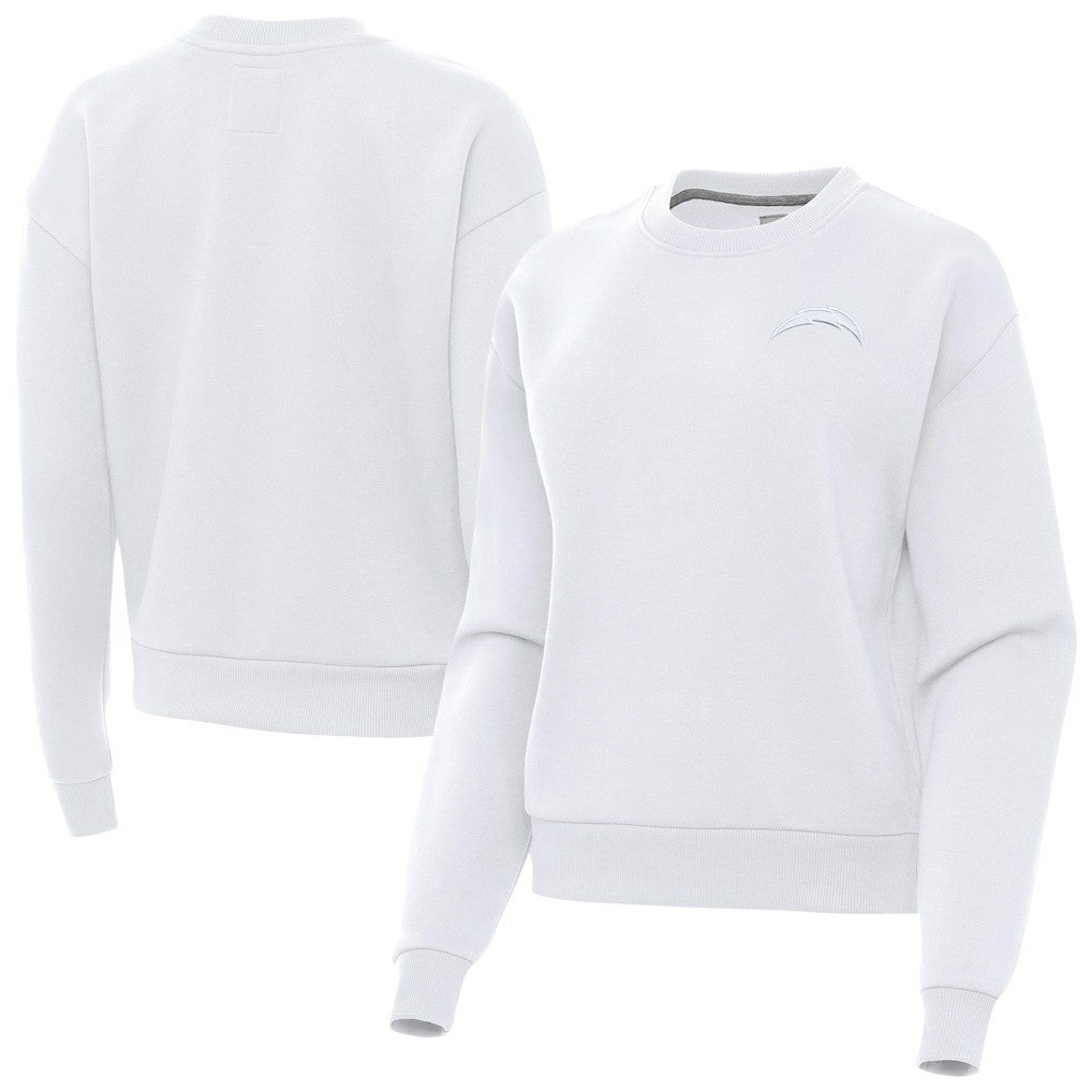 Antigua Women's Victory Crew Pullover Sweatshirt - Los Angeles Chargers Pullover