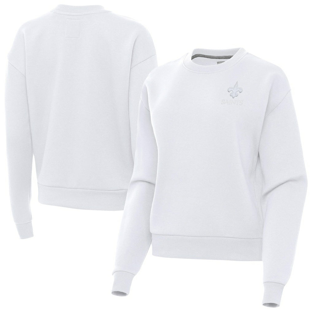 Antigua Women's Victory Crew Pullover Sweatshirt - New Orleans Saints Pullover