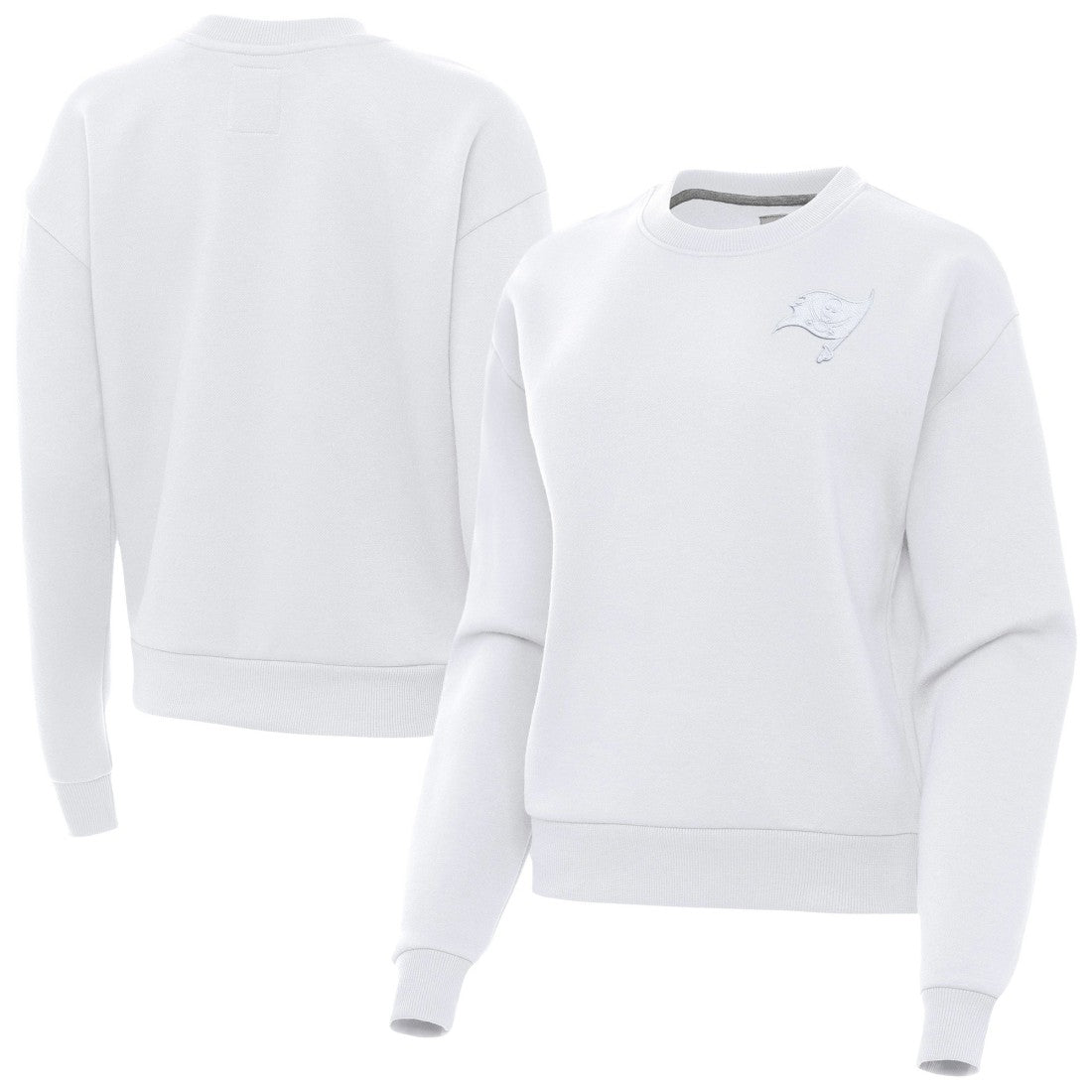 Antigua Women's Victory Crew Pullover Sweatshirt - Tampa Bay Buccaneers Pullover