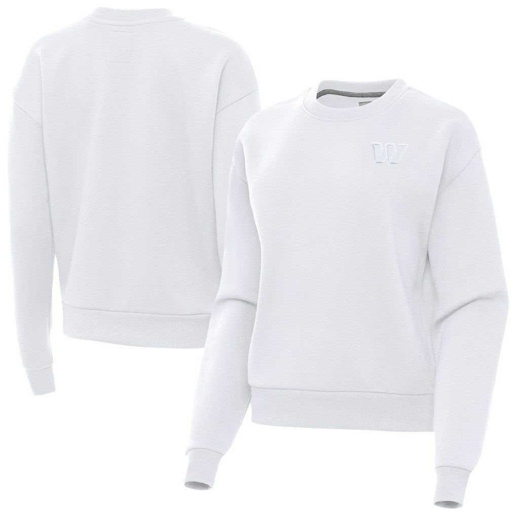 Antigua Women's Victory Crew Pullover Sweatshirt - Washington Commanders Pullover