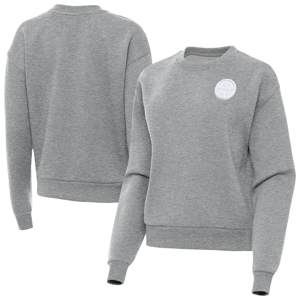 Antigua Women's Victory Crew Pullover Sweatshirt - Pittsburgh Steelers Pullover