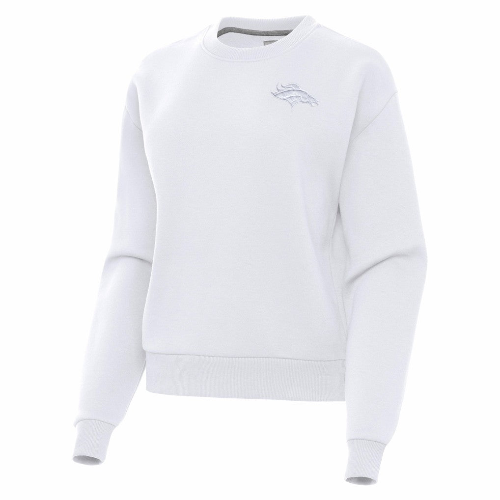 Antigua Women's Victory Crew Pullover Sweatshirt - Denver Broncos Pullover