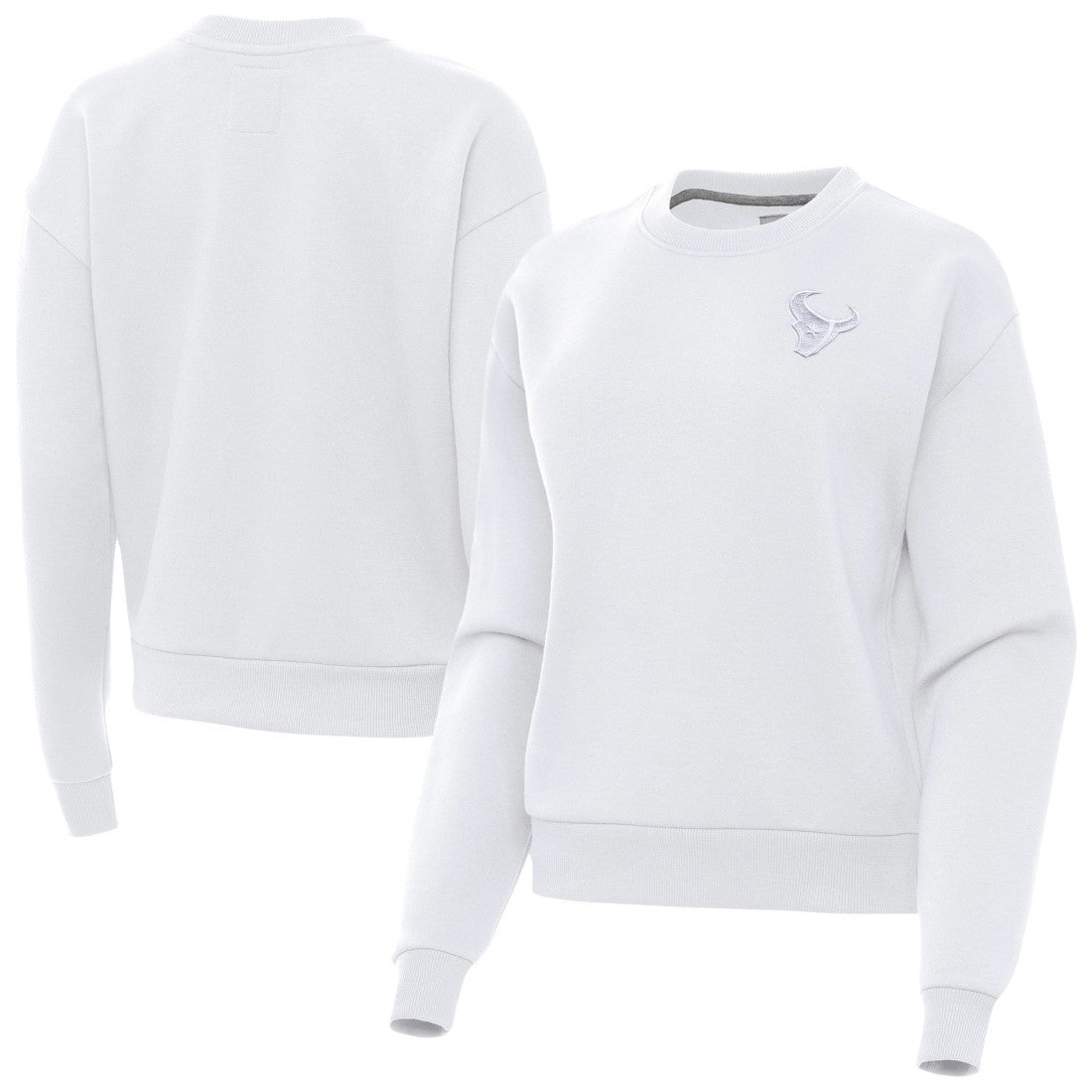 Antigua Women's Victory Crew Pullover Sweatshirt - Houston Texans Pullover
