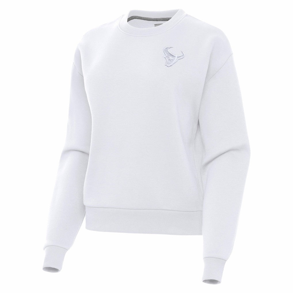 Antigua Women's Victory Crew Pullover Sweatshirt - Houston Texans Pullover