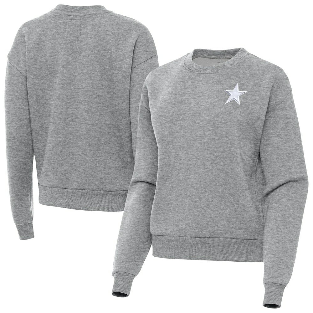 Antigua Women's Victory Crew Pullover Sweatshirt - Dallas Cowboys Pullover