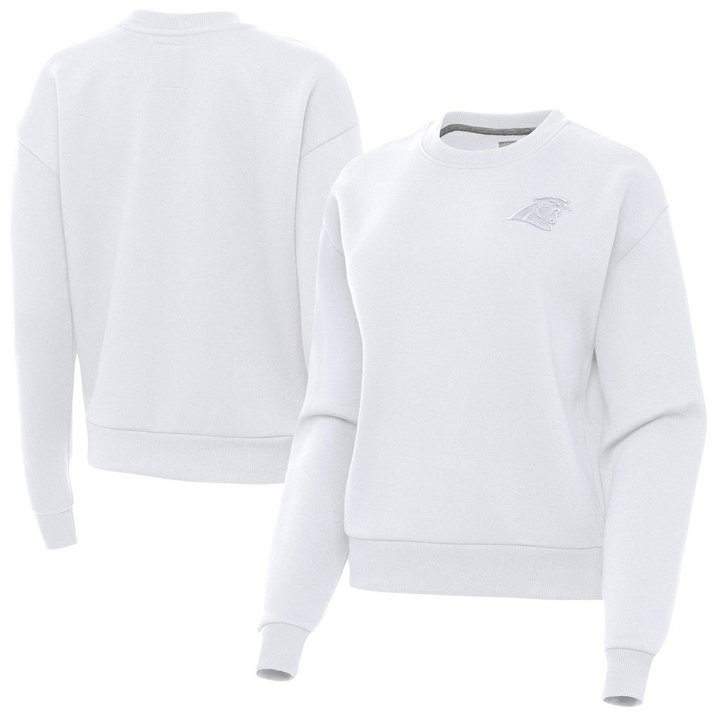 Antigua Women's Victory Crew Pullover Sweatshirt - Carolina Panthers Pullover