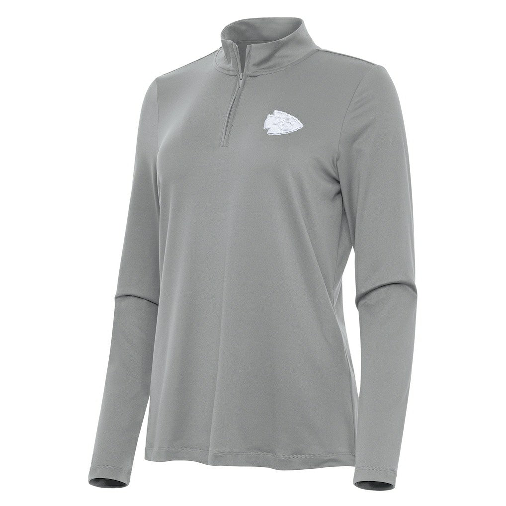 Antigua Women's Reprocess Quarter-Zip Top - Kansas City Chiefs Tops