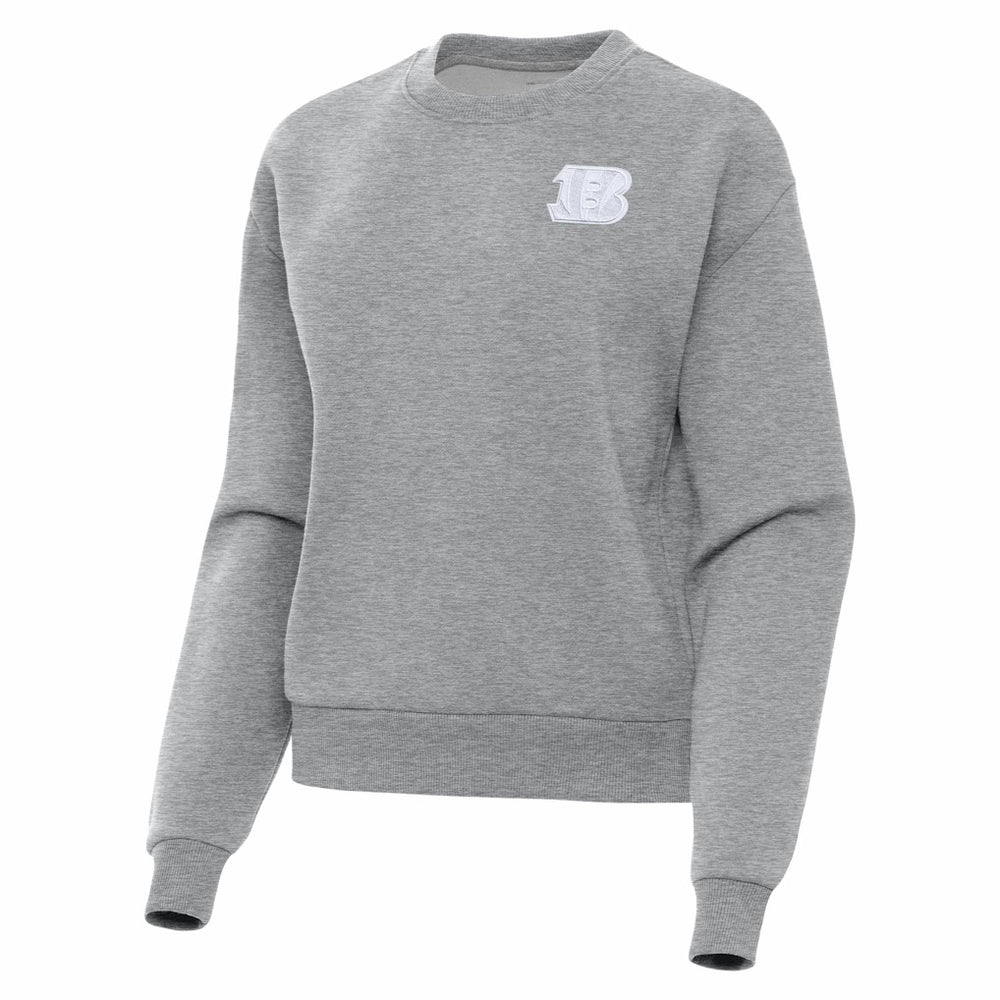Antigua Women's Victory Crew Pullover Sweatshirt - Cincinnati Bengals Pullover