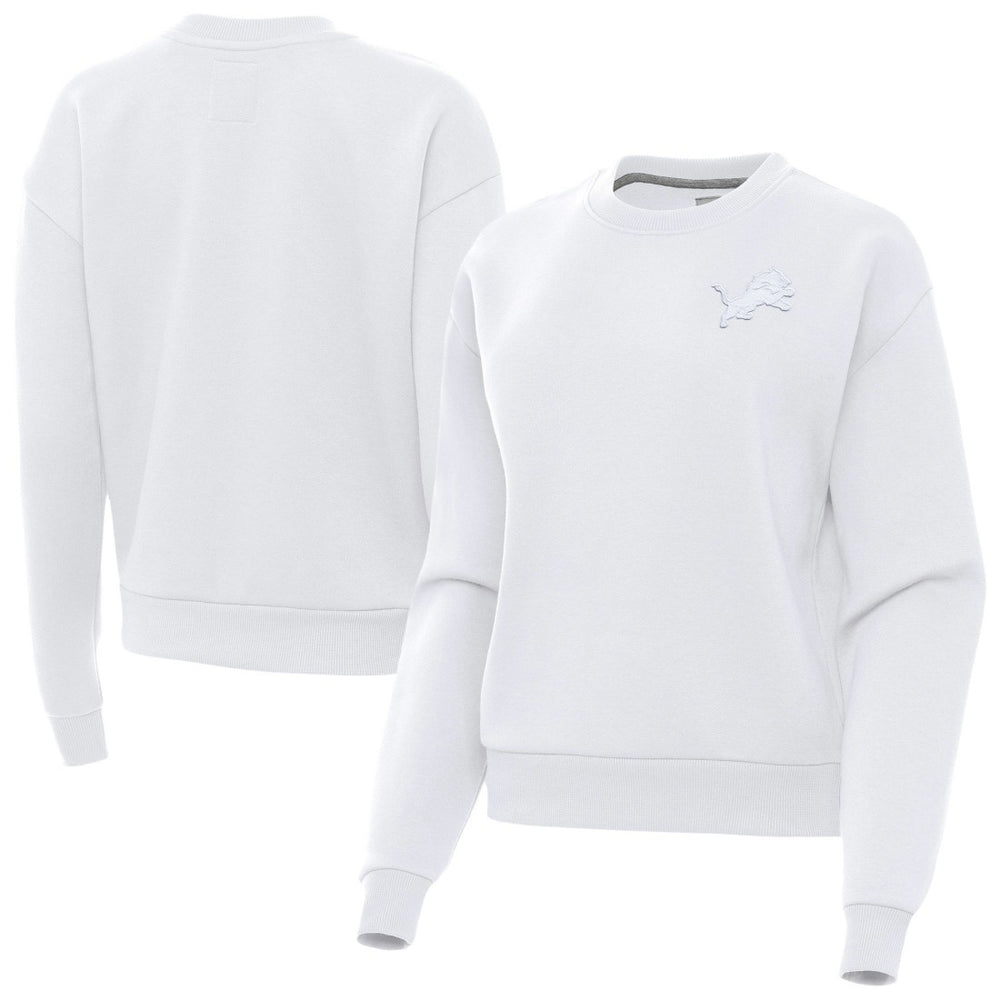 Antigua Women's Victory Crew Pullover Sweatshirt - Detroit Lions Pullover