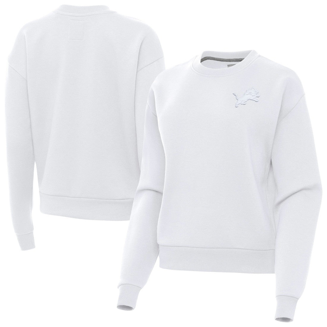 Antigua Women's Victory Crew Pullover Sweatshirt - Detroit Lions Pullover