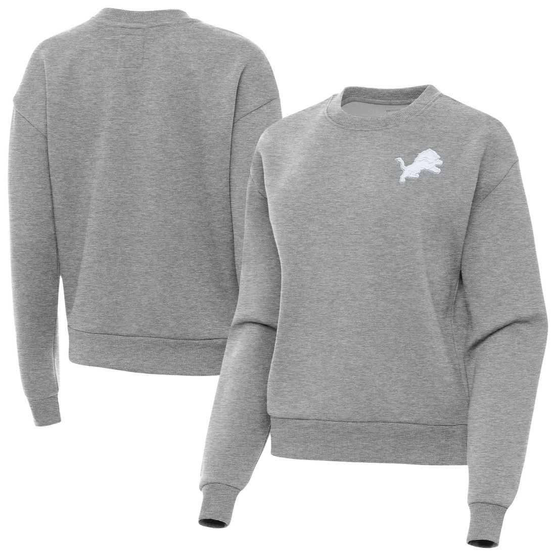 Antigua Women's Victory Crew Pullover Sweatshirt - Detroit Lions Pullover