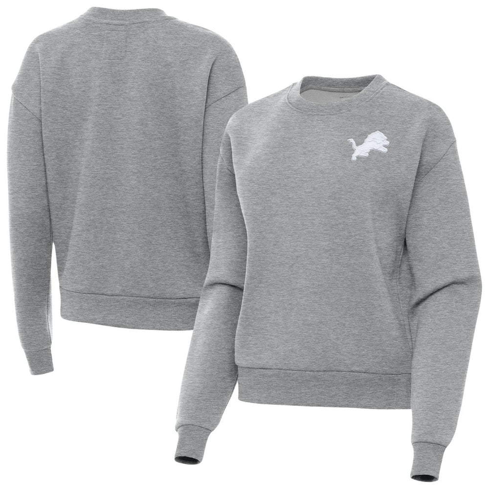 Antigua Women's Victory Crew Pullover Sweatshirt - Detroit Lions Pullover