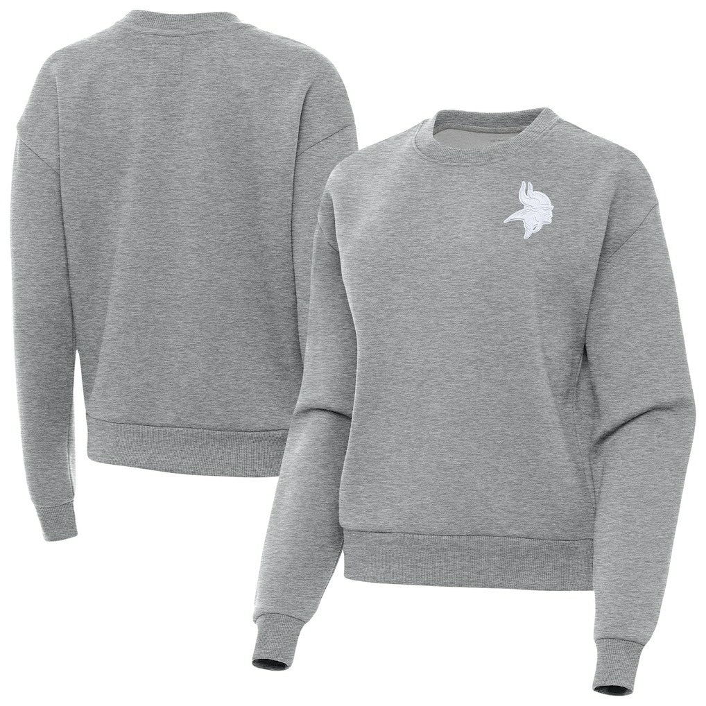 Antigua Women's Victory Crew Pullover Sweatshirt - Minnesota Vikings Pullover